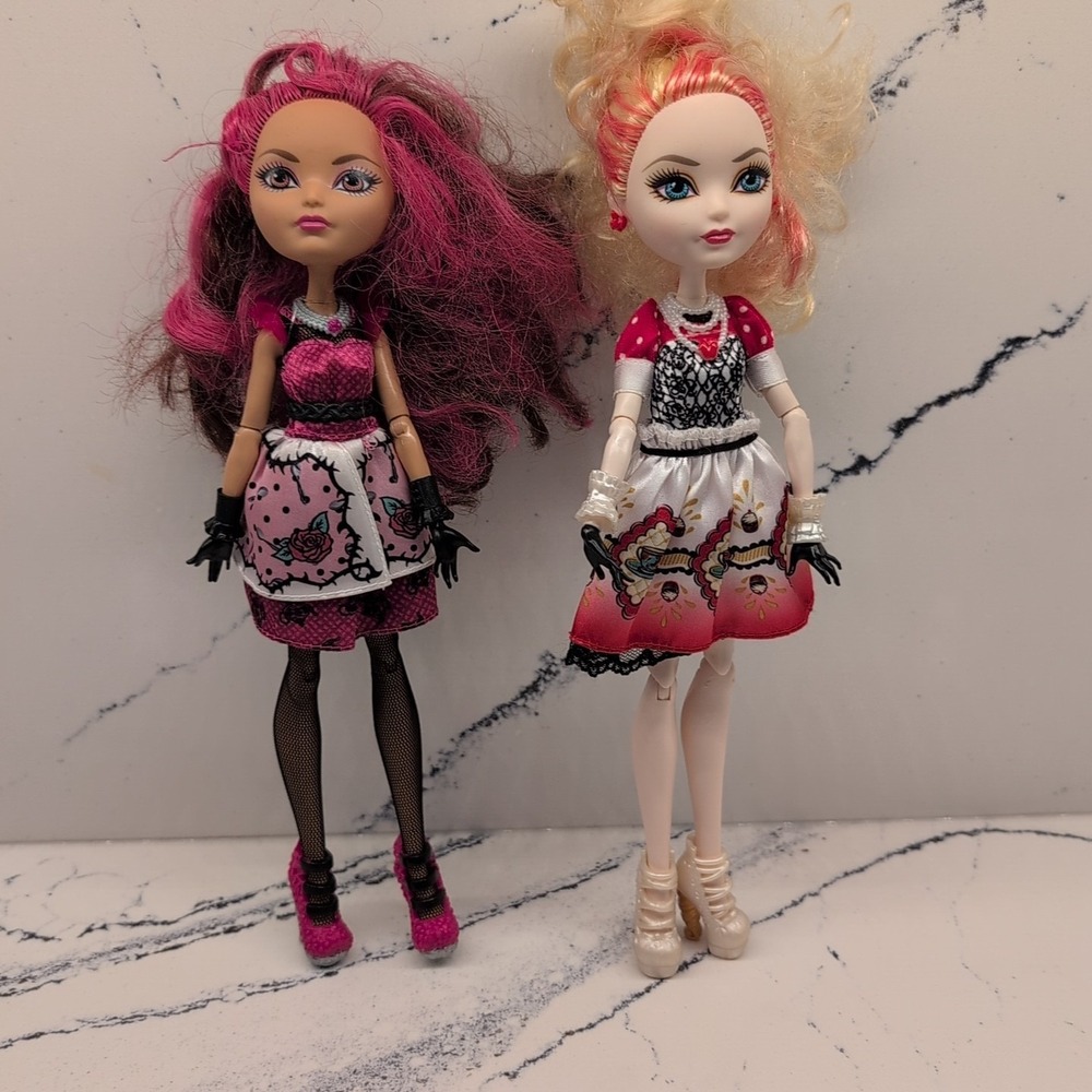 Ever After High Doll Briar Beauty Apple White Hat-tastic Tea Party Dolls Lot